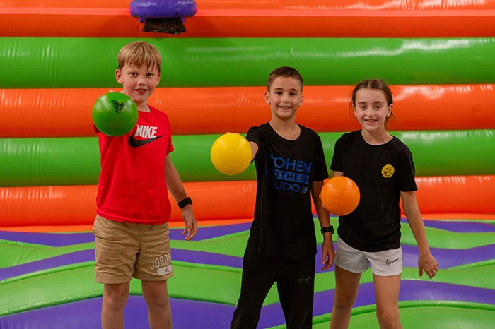 Indoor Playground for Kids playing with ball